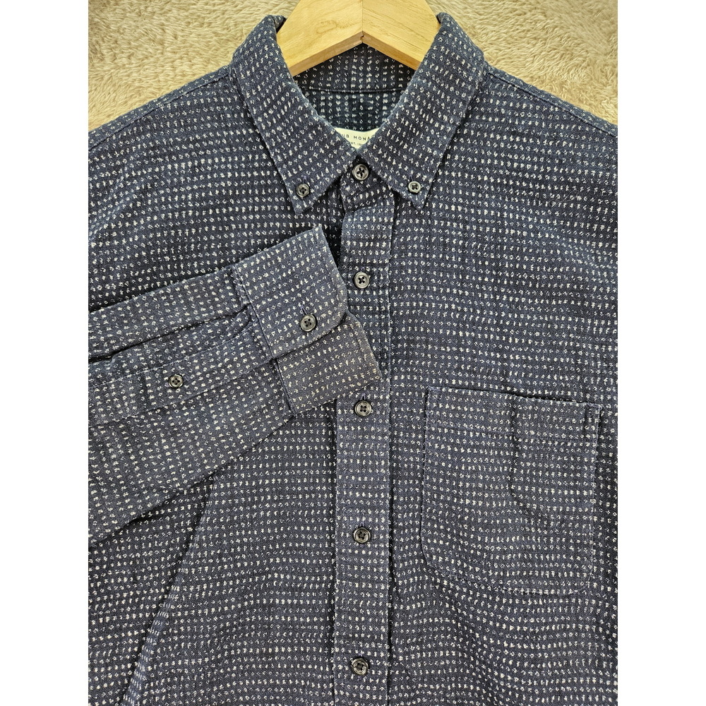 Club Monaco Slim Fit Shirt Japanese Fabric Long-sleeve Button-down Size M